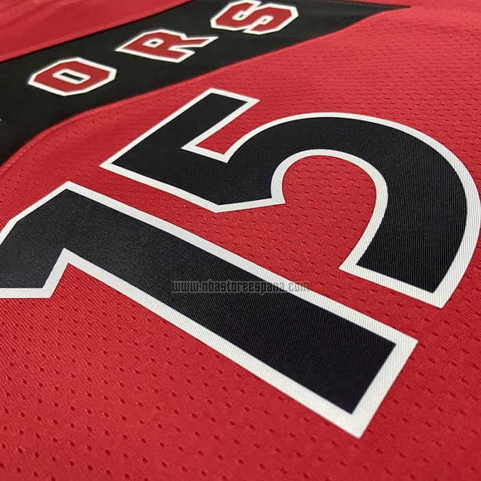 Camiseta Toronto Raptors Vince Carter NO 15 Icon 2022-23 Rojo